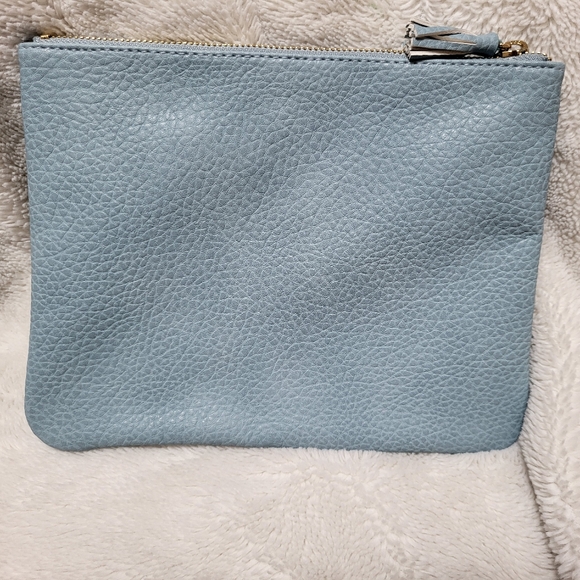 Large Embossed Pouch With Keyring From Indigo! NWT! - Picture 3 of 9